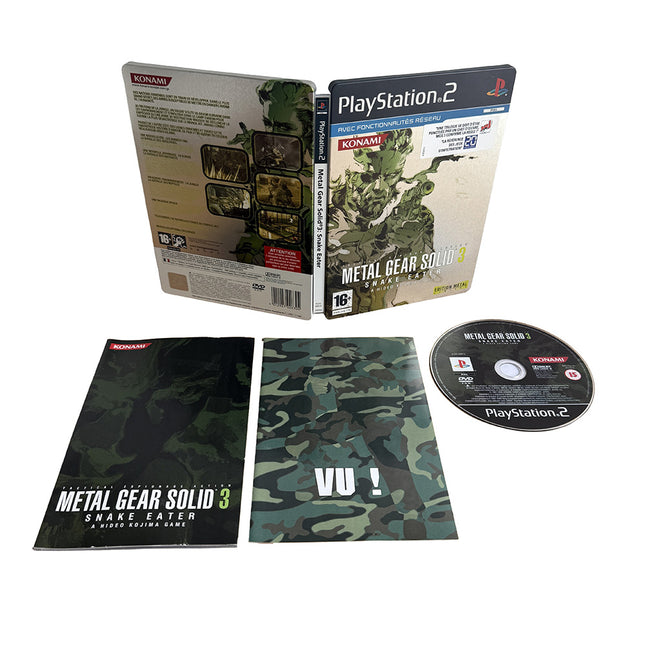 Metal Gear Solid 3 Snake Eater PlayStation 2 (Édition Métal Limitée)