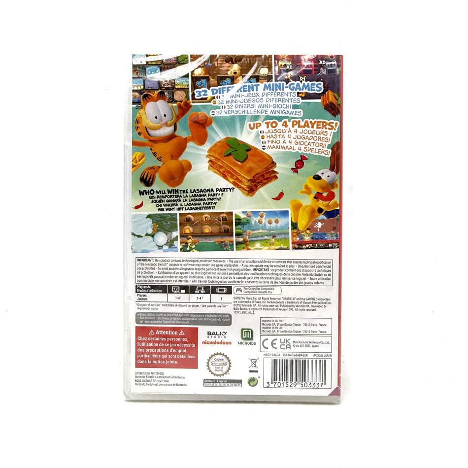 Garfield Lasagna Party Nintendo Switch