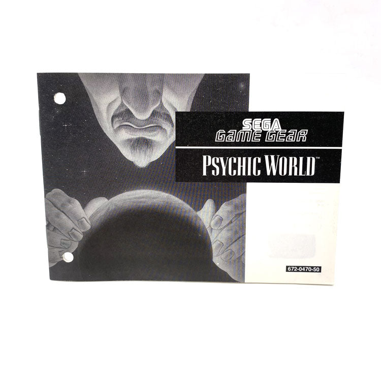 Notice Psychic World Sega Game Gear