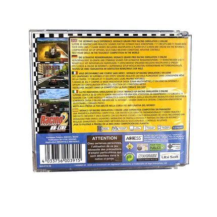 Racing Simulation 2 Monaco Grand Prix On-Line Sega Dreamcast