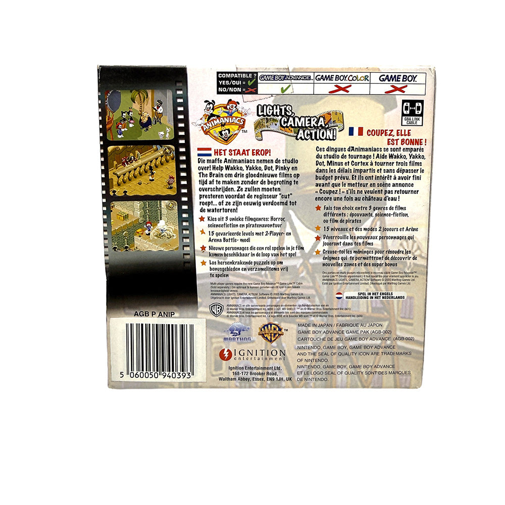 Animaniacs Lights, Camera, Action! Nintendo Game Boy Advance
