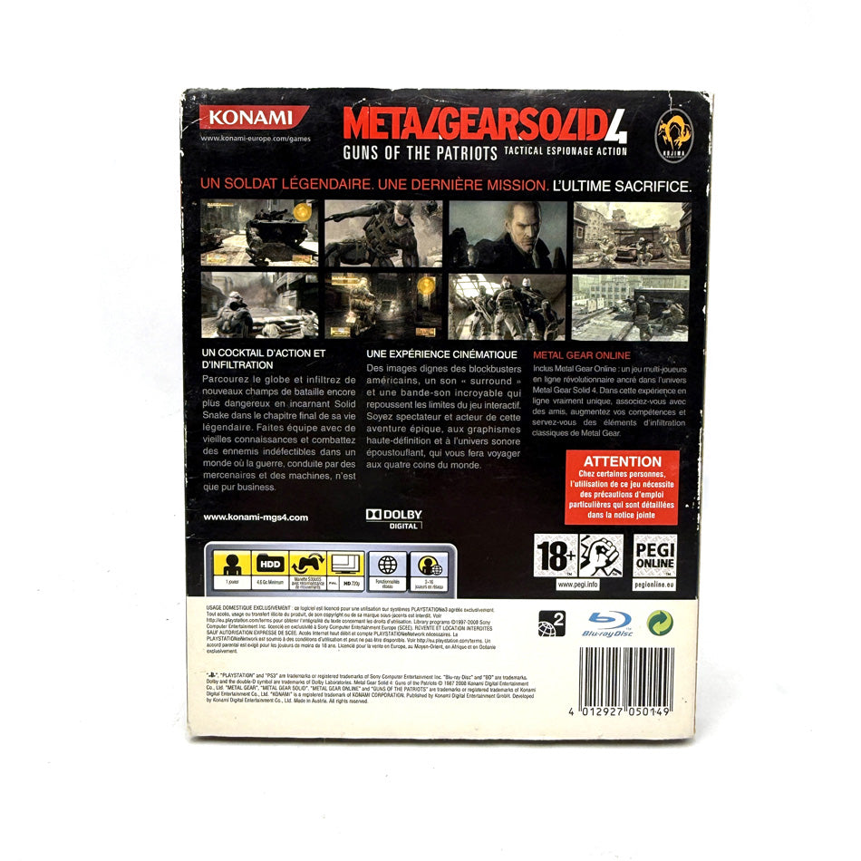 Metal Gear Solid 4 Guns Of The Patriots Playstation 3