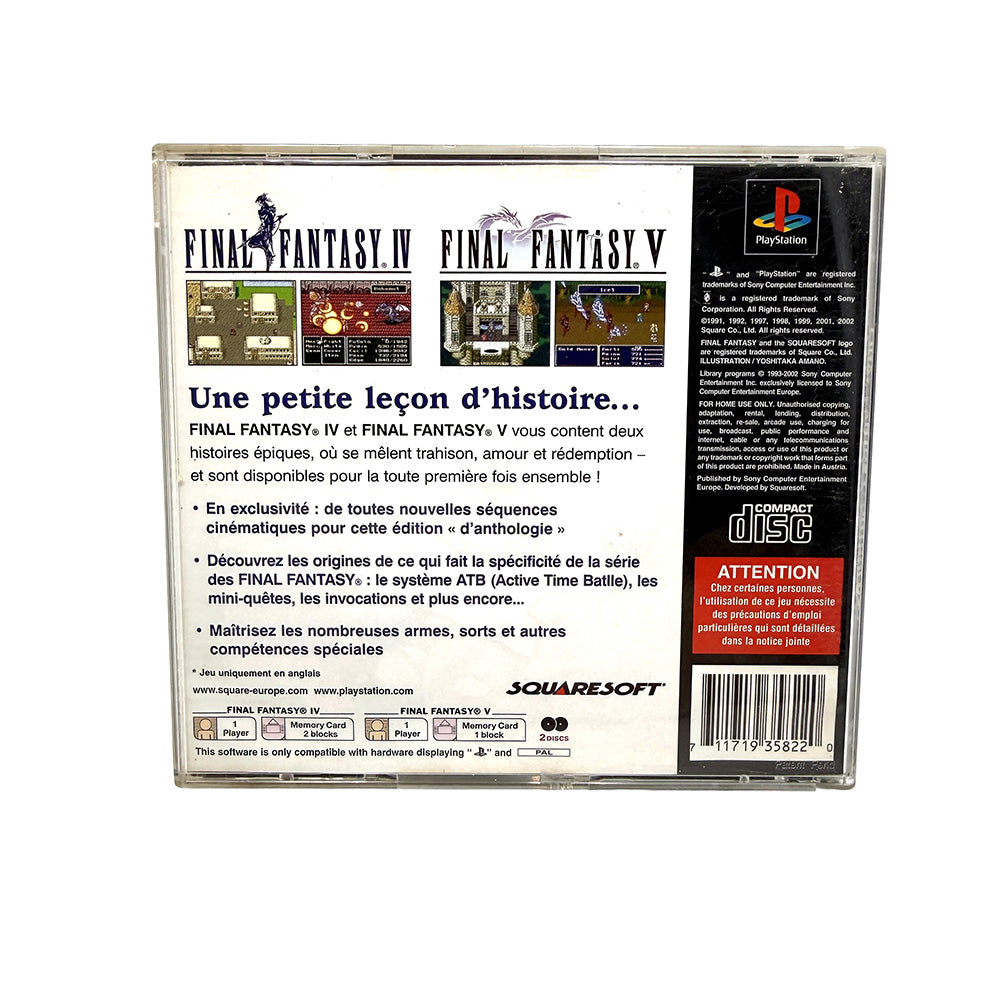 Final Fantasy Anthology Playstation 1