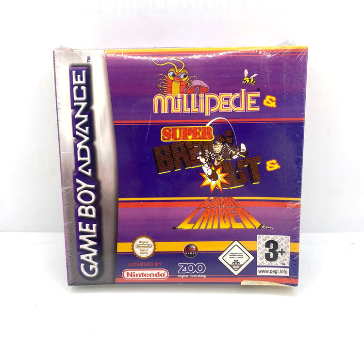 Millipede + Super Breakout + Lunar Lander Nintendo Game Boy Advance