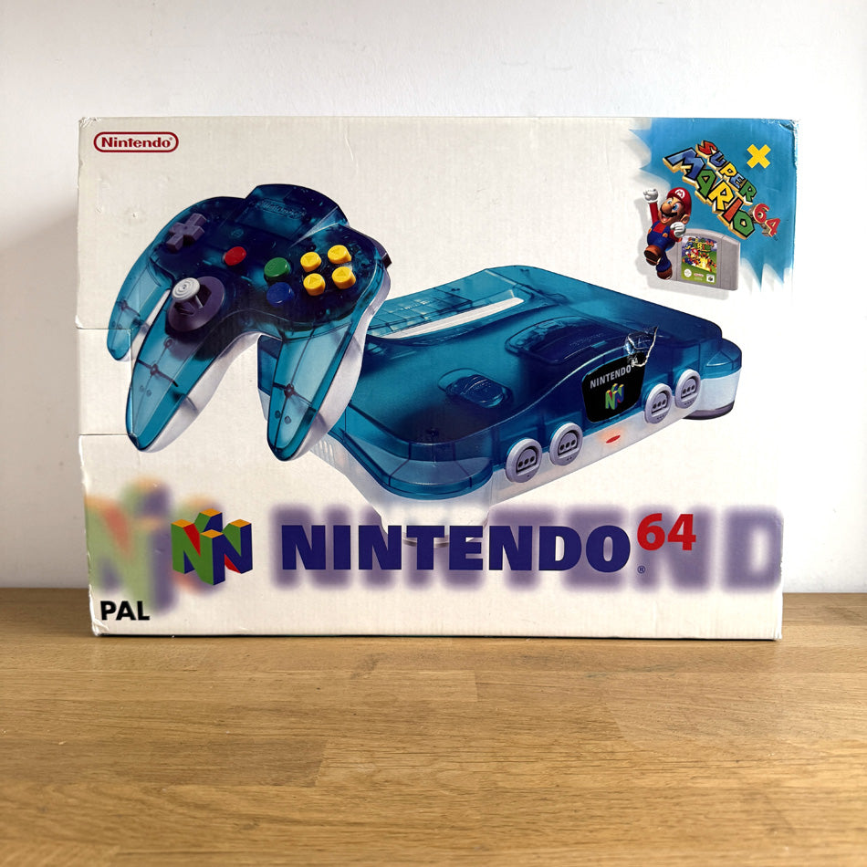 Console Nintendo 64 Clear Blue Super Mario 64 Pack (RARE)