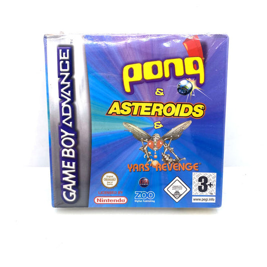 Pong & Asteroids & Yars Revenge Nintendo Game Boy Advance