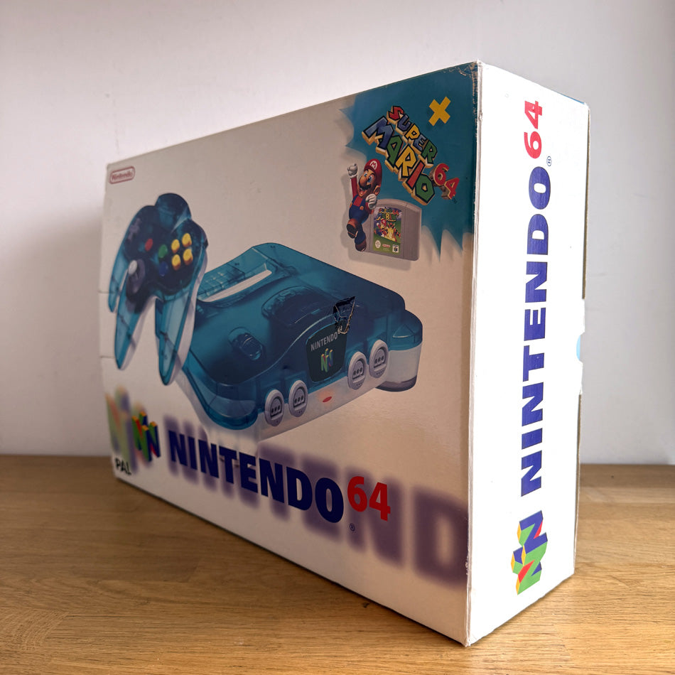 Console Nintendo 64 Clear Blue Super Mario 64 Pack (RARE)