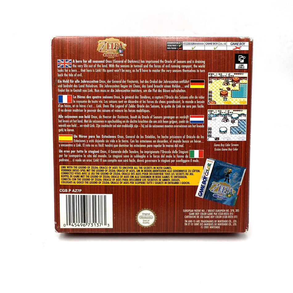 The Legend Of Zelda Oracle Of Seasons Nintendo Game Boy Color