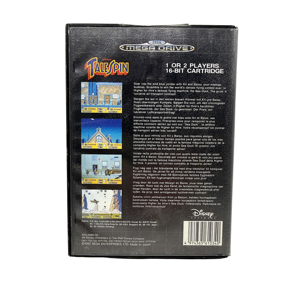 Disney's Tale Spin Sega Megadrive