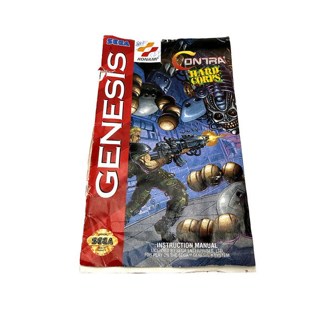 Notice Contra Hard Corps Sega Genesis (Sega Megadrive)