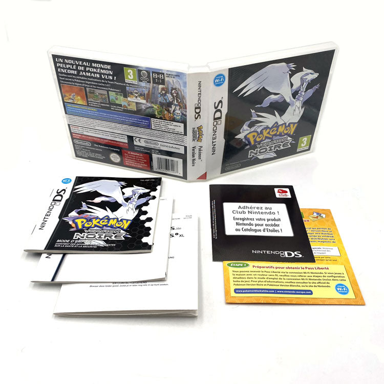 Boite et notices Pokemon Version Noire Nintendo DS