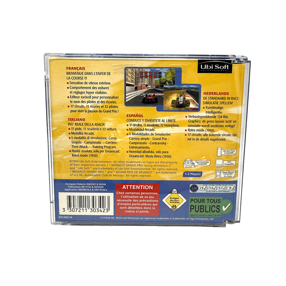 Monaco Grand Prix Racing Simulation 2 Sega Dreamcast