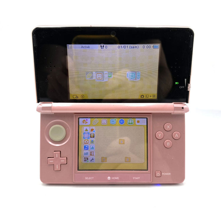 Console Nintendo 3DS Coral Pink + 2 jeux