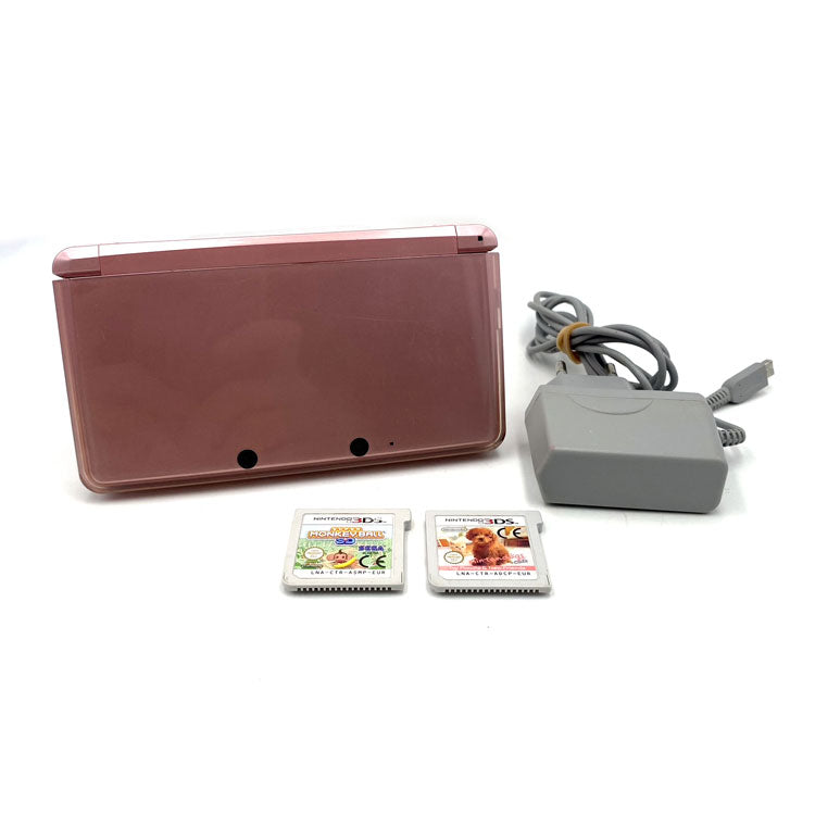 Console Nintendo 3DS Coral Pink + 2 jeux