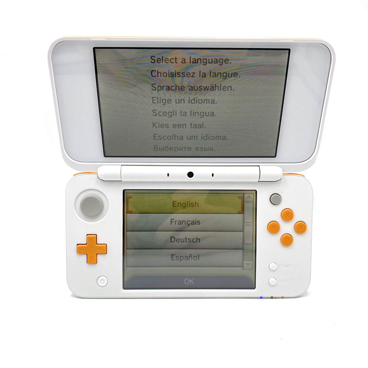 Console Nintendo New 2DS XL White/Orange + 2 jeux 