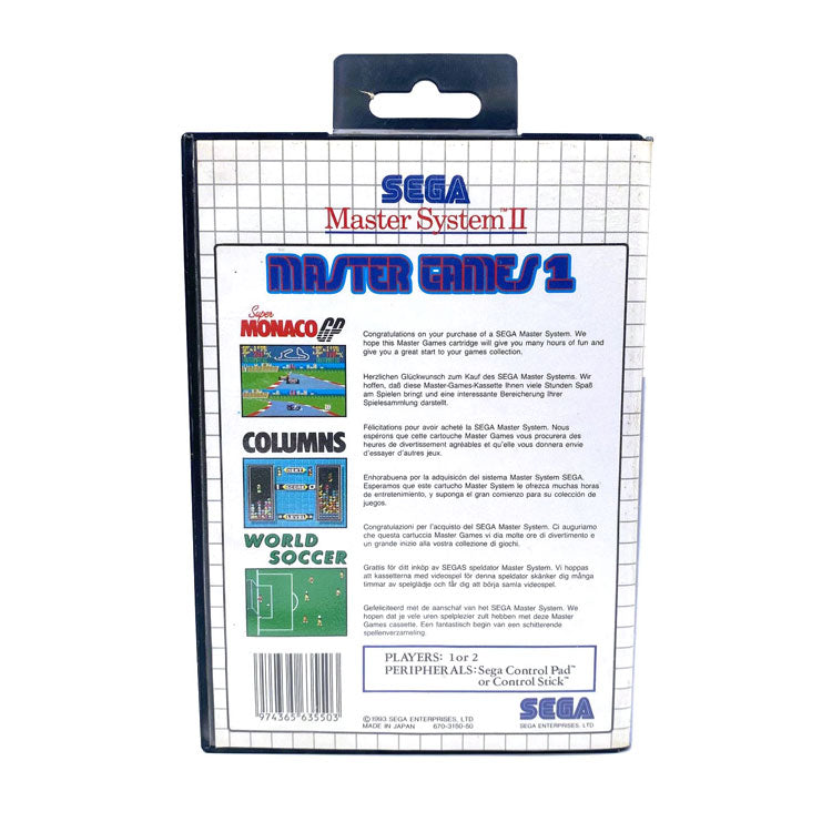 Master Games 1 Sega Master System