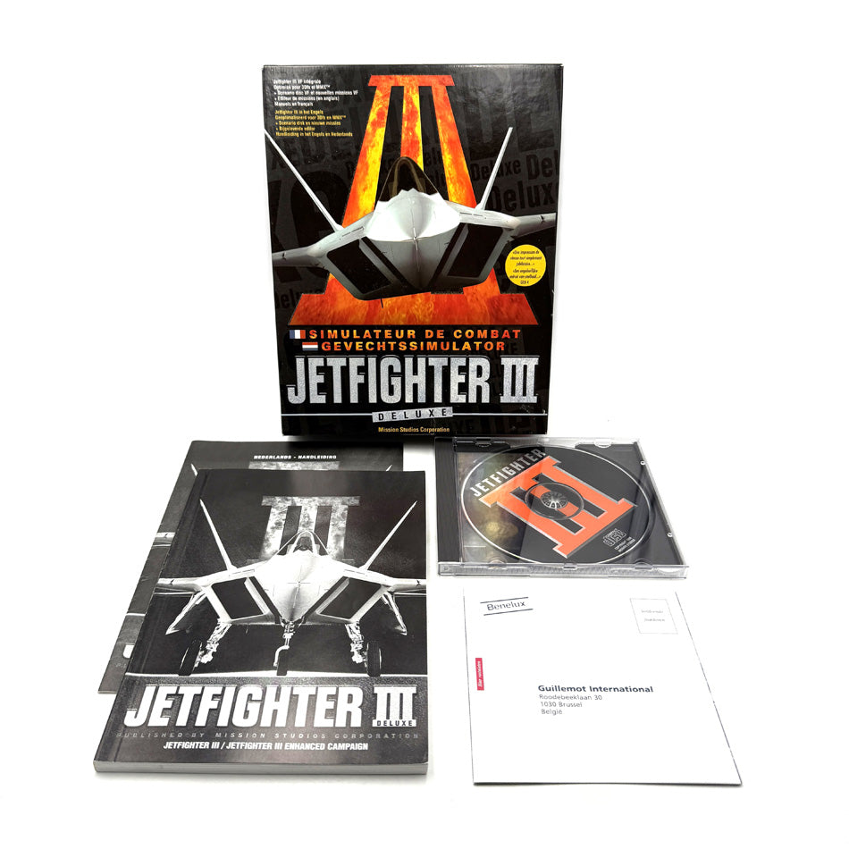 Jetfighter III Combat Flight Simulator Deluxe PC Big Box