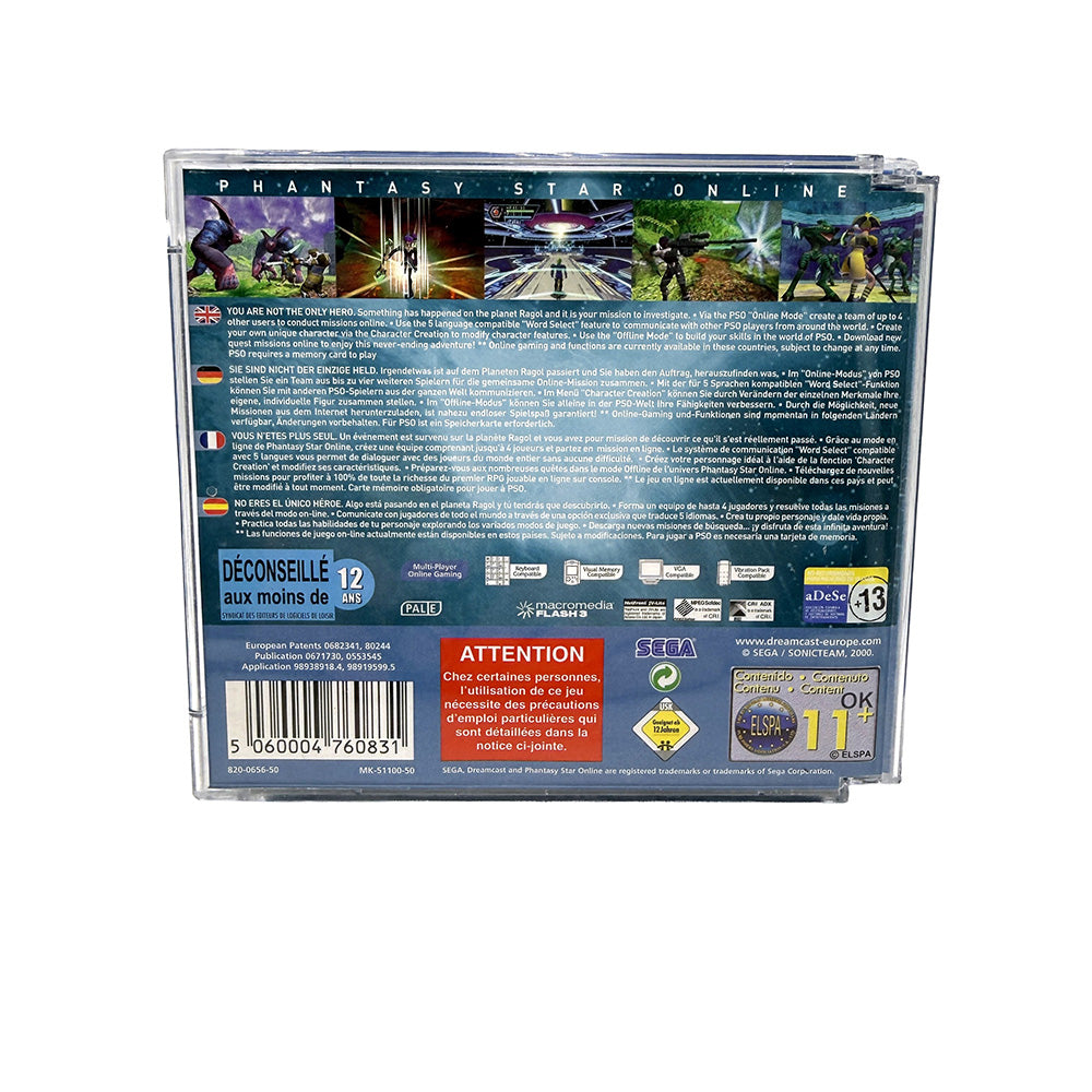Phantasy Star Online Sega Dreamcast