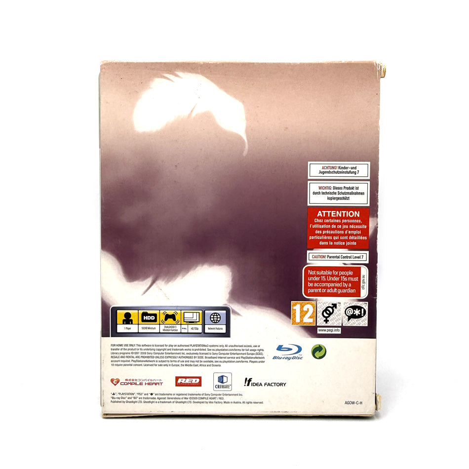 Agarest Generations of War Playstation 3 Collector's Edition