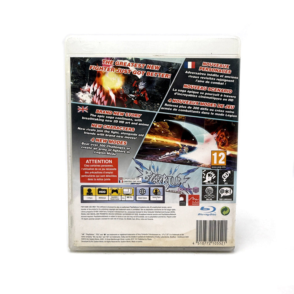 BlazBlue Continuum Shift Playstation 3