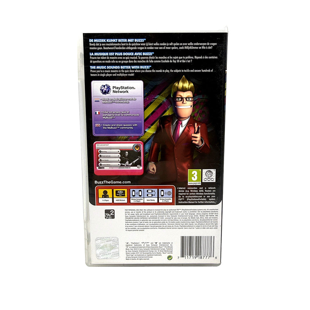 Buzz Music Quiz Playstation PSP