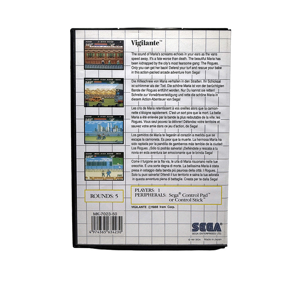 Vigilante Sega Master System