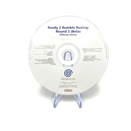 Ready 2 Rumble Boxing Round 2 Beta Sega Dreamcast White Label Promo