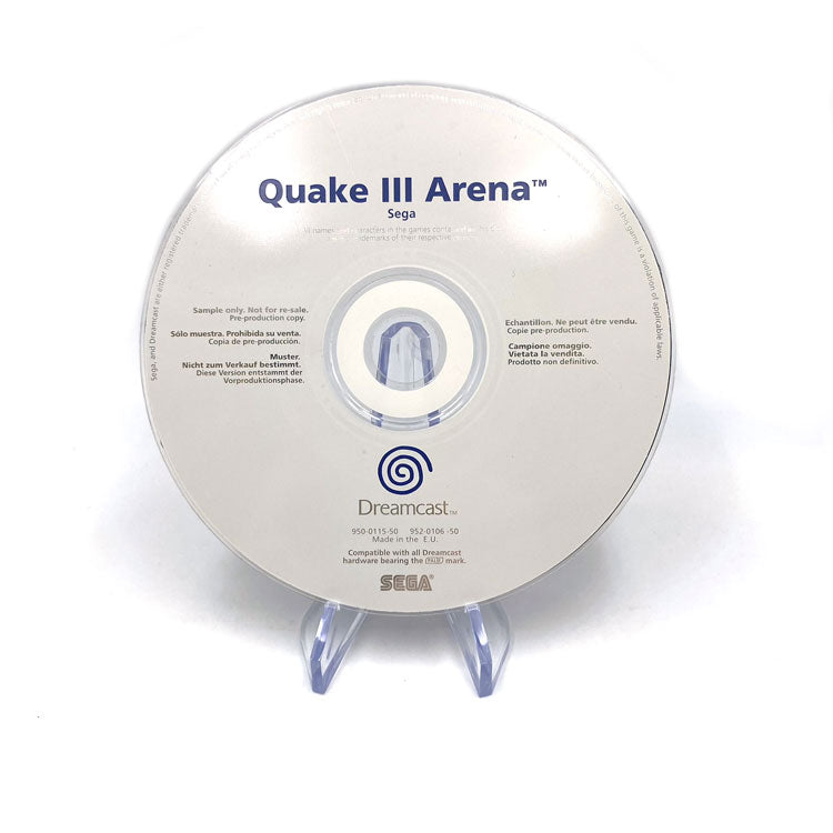 Quake III Arena Sega Dreamcast White Label Promo Disc Not For Resale
