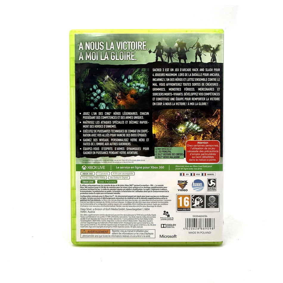 Sacred 3 Xbox 360 (First Edition)