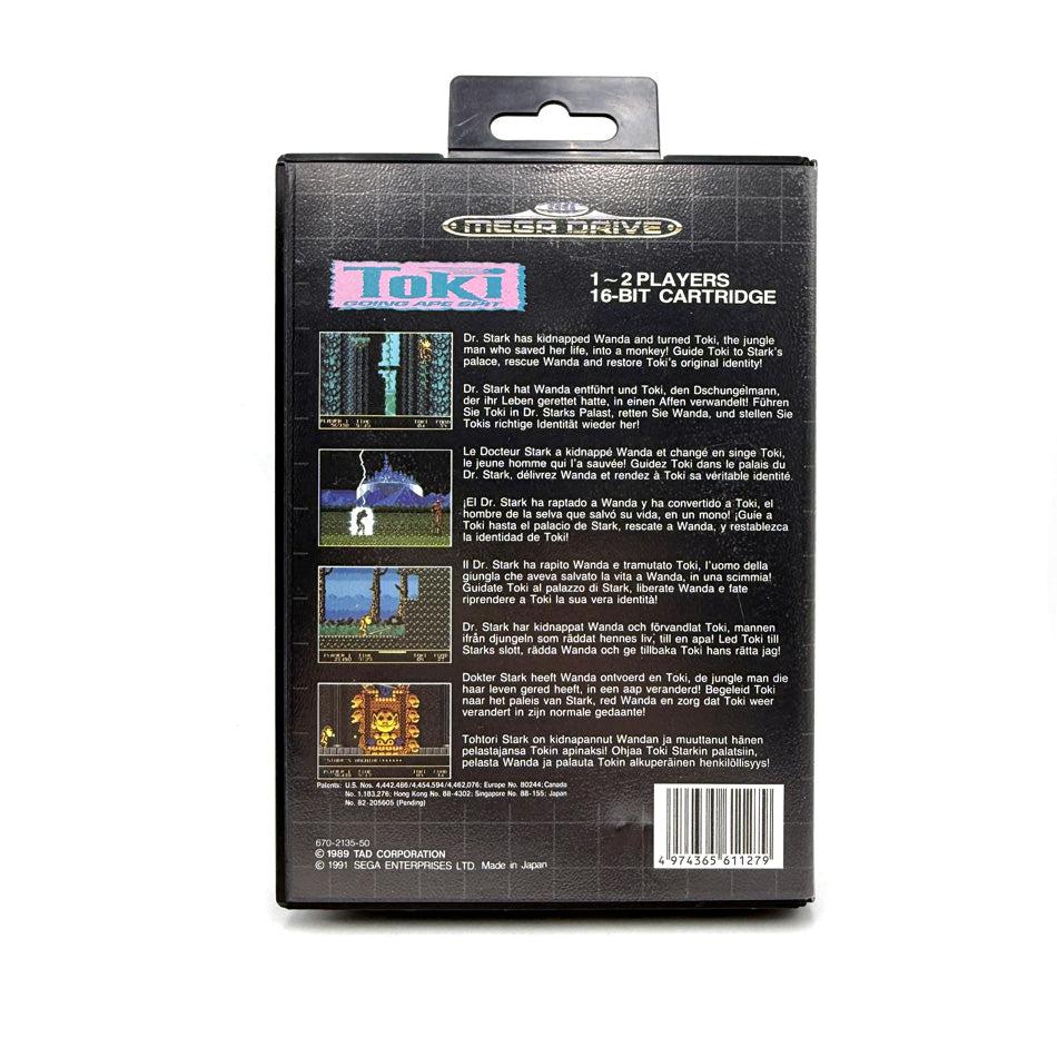 Toki Going Ape Spit Sega Megadrive