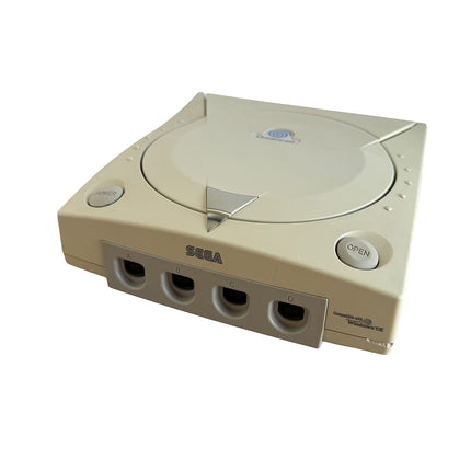 Console Sega Dreamcast HS à réparer ou pour pièces : vue détaillée de l’exemplaire