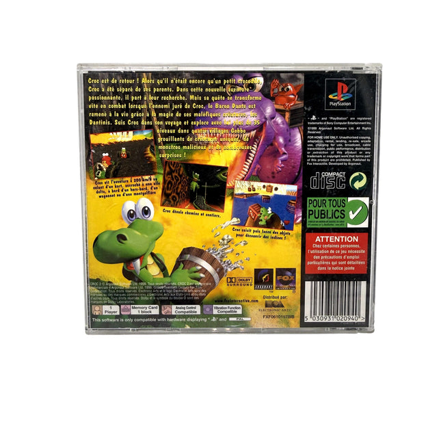 Croc 2 PlayStation 1 – jaquette arrière