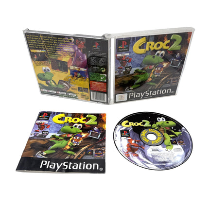 Croc 2 PlayStation 1 – boîtier, notice et disque