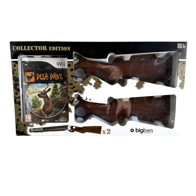 Deer Drive Collector Edition Wii avec deux accessoires fusils, vue avant du coffret