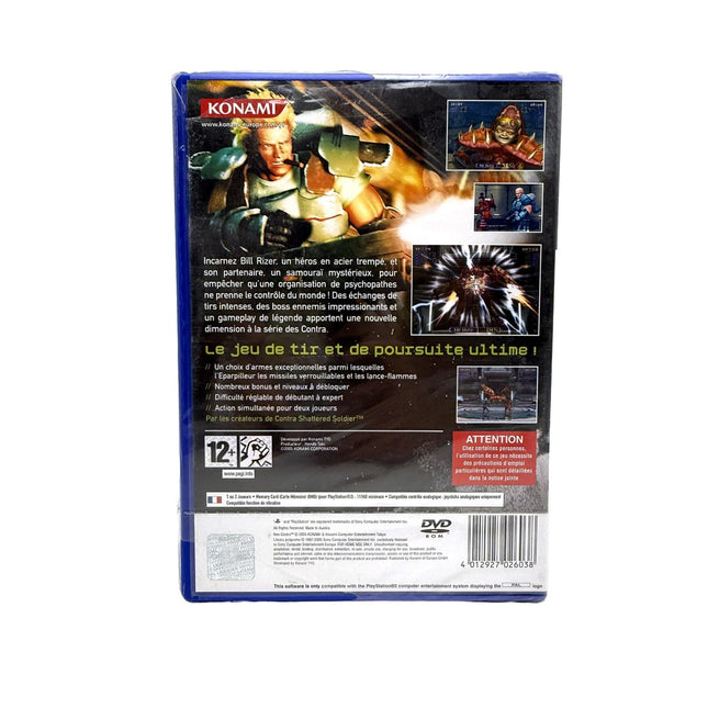 Neo Contra Playstation 2 neuf sous blister – dos