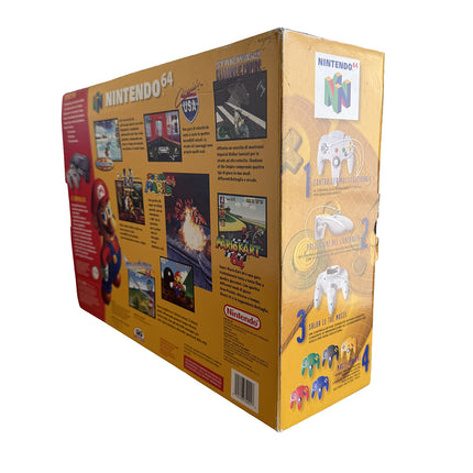 Boîte Nintendo 64, côté jaune