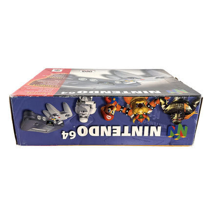 Boîte Nintendo 64, tranche bleue