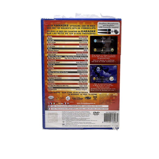 Disney Sing It: Pop Hits PlayStation 2 (Neuf sous blister) – jaquette arrière
