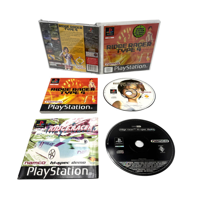 Ridge Racer Type 4 PlayStation 1 (avec démo Hi-Spec)