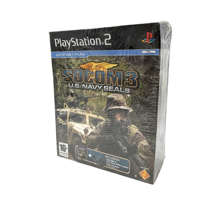 SOCOM 3 U.S. Navy SEALs + Casque USB Playstation 2 (Neuf sous blister)