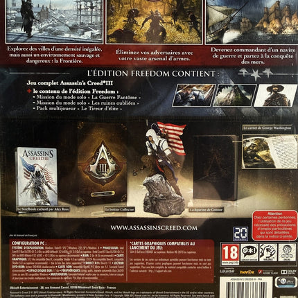Assassin’s Creed III Freedom PC — coffret neuf scellé