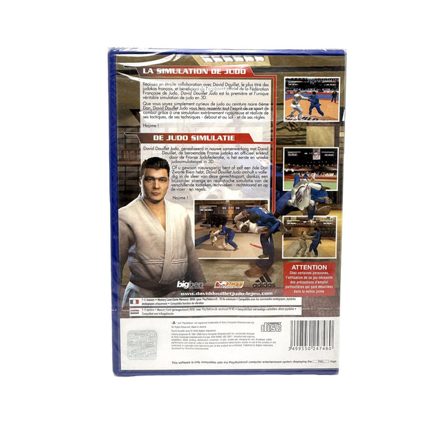 David Douillet Judo PS2 neuf sous blister — dos de la boîte
