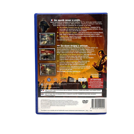 Batman Rise of Sin Tzu Playstation 2 – dos du boîtier