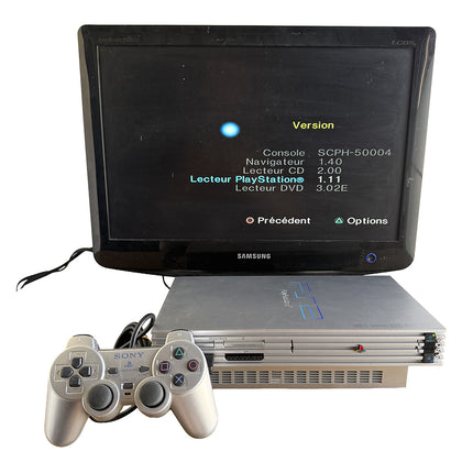 Pack PlayStation 2 Satin Silver serial matching, photo 7249