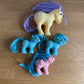Lot de 4 figurines My Little Pony G1 82-84 Hasbro Mon Petit Poney Hong-Kong