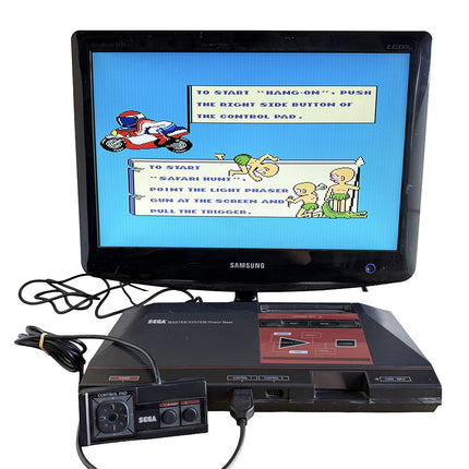 Console Sega Master System I avec The Terminator : démonstration de fonctionnement, écran non inclus