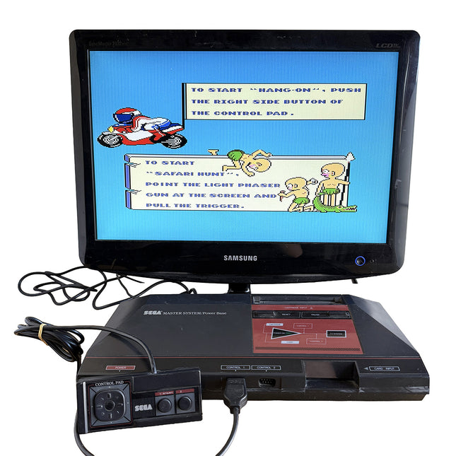 Console Sega Master System I avec The Terminator : démonstration de fonctionnement, écran non inclus