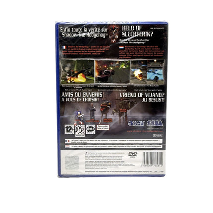 Shadow the Hedgehog Playstation 2 neuf sous blister – dos