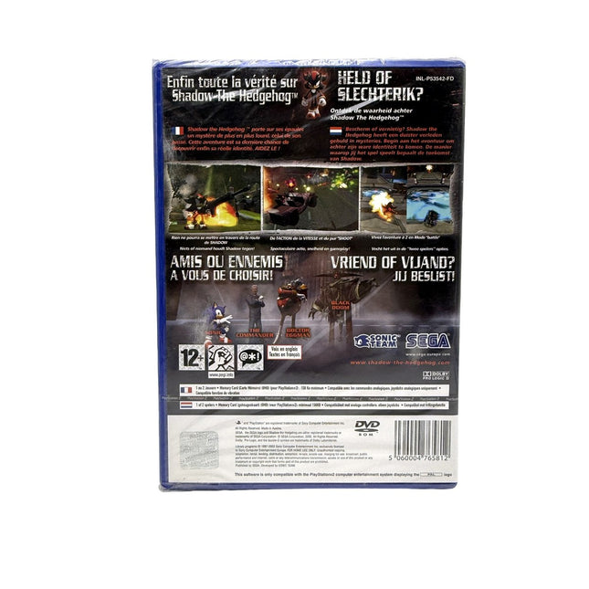 Shadow the Hedgehog Playstation 2 neuf sous blister – dos