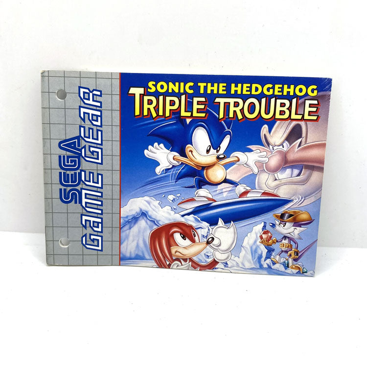 Notice Sonic The Hedgehog Triple Trouble Sega Game Gear